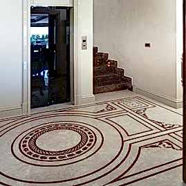 Mermer zemin kaplama ve merdiven